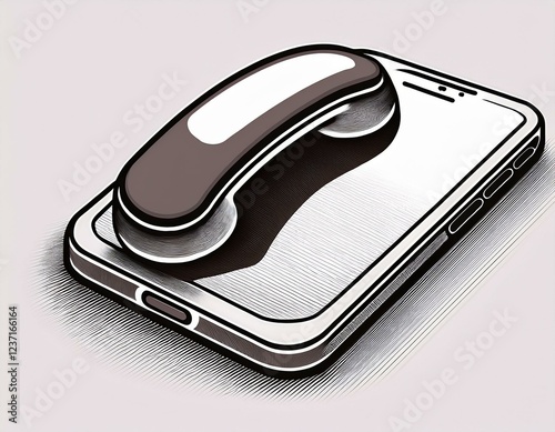 phone isolated on white background