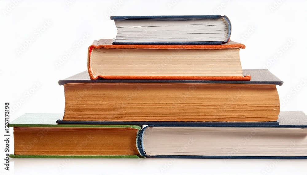 stack of books isolated on white stack of books isolated on white