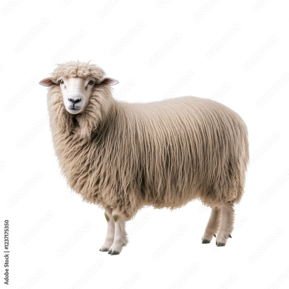 Fototapeta premium Lincoln sheep, isolated