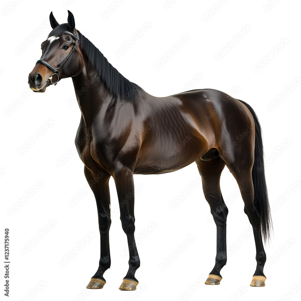 Obraz premium Standardbred horse, isolated