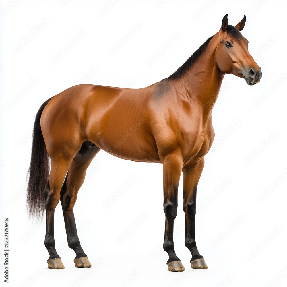 Obraz premium Standardbred horse, isolated