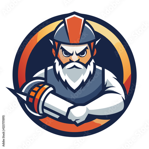 Angle Grinder Construction Tool Vector | Clipart, Line Art & Cartoon Illustration, High-quality angle grinder vector—cartoon, clipart, and line art for design, prints, and digital use.