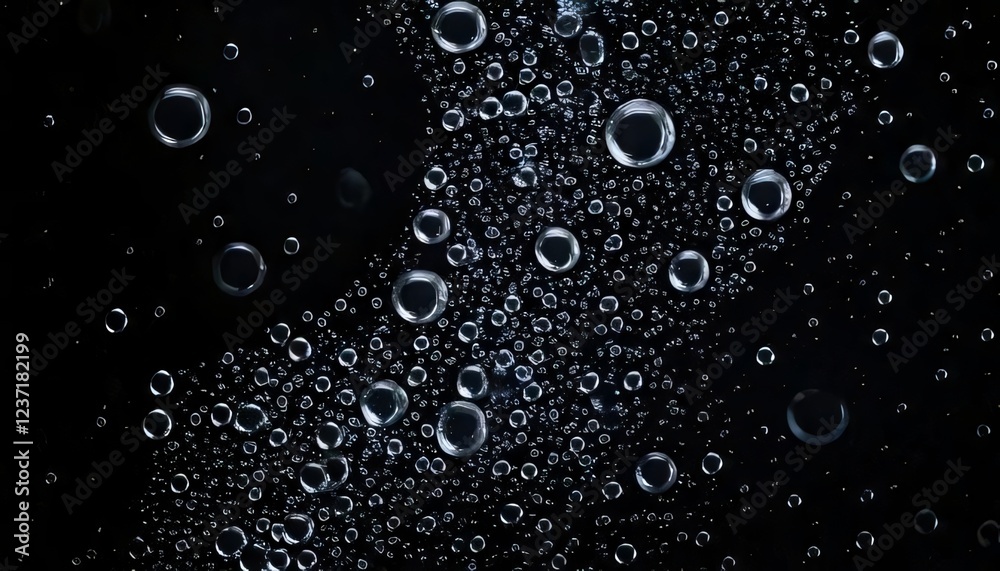 water drops on black background water drops on black background
