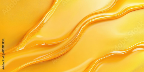 Abstract liquid wavy gradient shapes futuristic banner. UI simple blobs waves. Background illustration backdrop template