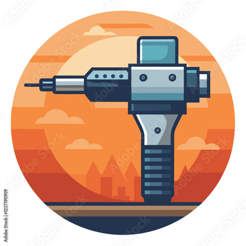 Fastening Tool Vector | Construction Tool Clipart & Line Art Illustration, High-quality fastening tool vector illustration with clipart, line art, and cartoon design.