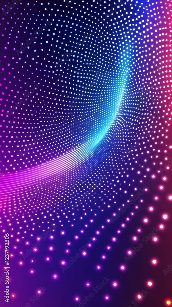 Abstract Glowing Dot Pattern Design Abstract Glowing Dot Pattern Design