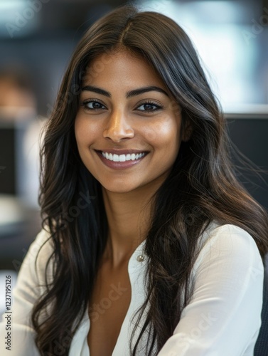 Wallpaper Mural Businesswoman Smiling at Camera Torontodigital.ca