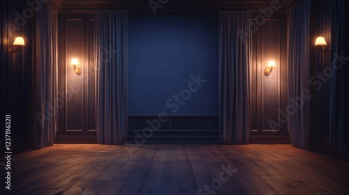 Wallpaper Mural Mysterious Theater Interior at Night Torontodigital.ca