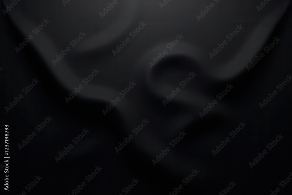 Fototapeta premium Abstract Design with Curves on Dark Background in Soft Lighting