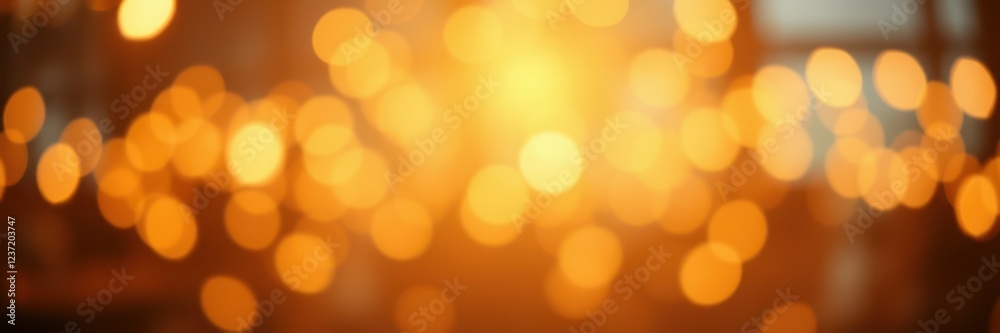 Warm golden bokeh lights create a cozy atmosphere in an evening gathering Warm golden bokeh lights create a cozy atmosphere in an evening gathering