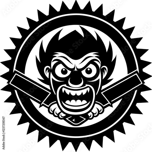 Miter Saw Tool Vector Illustration - Construction Equipment Cartoon Clipart Design,  Miter saw tool vector illustration, perfect for construction and DIY digital designs.