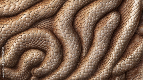 mocca snake skin texture background photo