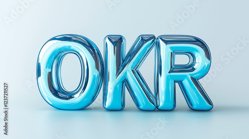 3D characters spelling 