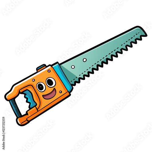 Reciprocating Saw (Sawzall) Tool Construction Tool Vector Illustration – Cartoons, Clipart, Line Art, Vector design of reciprocating saw tool with white background – ideal for construction and DIY