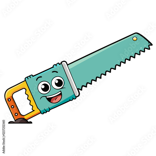 Reciprocating Saw (Sawzall) Tool Construction Tool Vector Illustration – Cartoons, Clipart, Line Art, Vector design of reciprocating saw tool with white background – ideal for construction and DIY