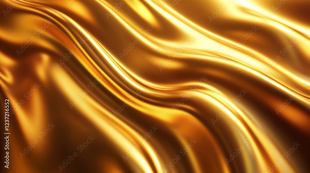 Fototapeta premium Golden Fabric Texture - Luxurious and Elegant Background