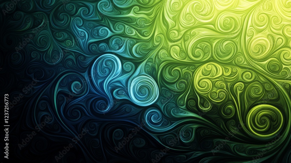 Stunning Abstract Swirls in Vibrant Colors - A Captivating Graphic Design
