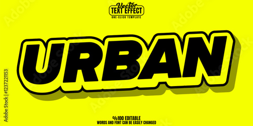 Retro editable text effect, customizable 80s and vintage 3d font style