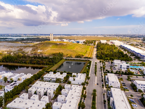 Residential neighborhood Doral Florida near landfill and incinerator photo