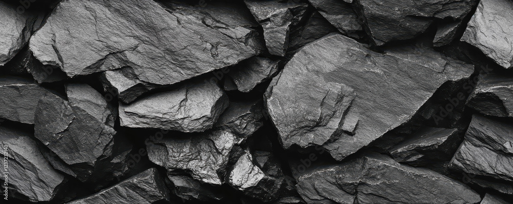 Dark grey slate rock texture background forming abstract pattern Dark grey slate rock texture background forming abstract pattern