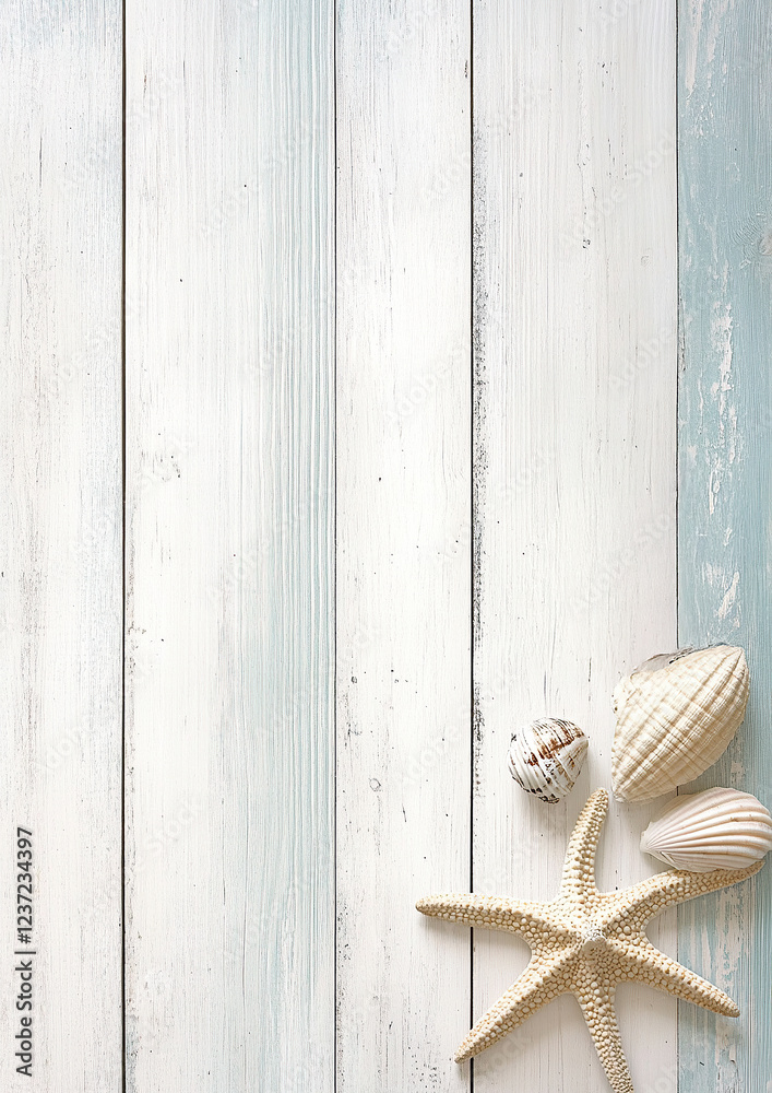 Maritimer Holzhintergrund – Digitales Papier im DIN A4-Format für Scrapbooking und DIY mit Textfreiraum