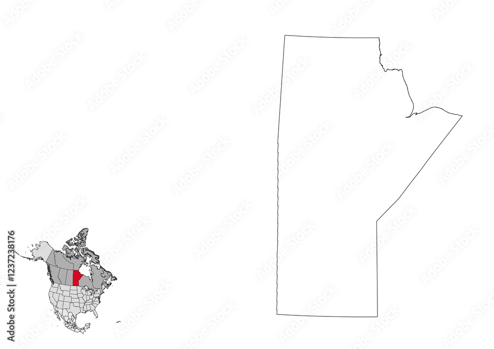 Yukon map in northamerica