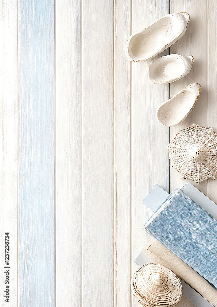 Maritimer Holzhintergrund – Digitales Papier im DIN A4-Format für Scrapbooking und DIY mit Textfreiraum