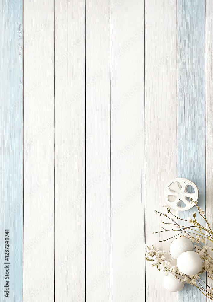 Maritimer Holzhintergrund – Digitales Papier im DIN A4-Format für Scrapbooking und DIY mit Textfreiraum