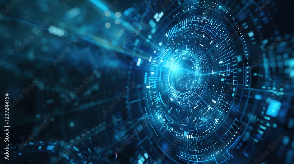 Fototapeta premium Future Technology Digital Abstract Background