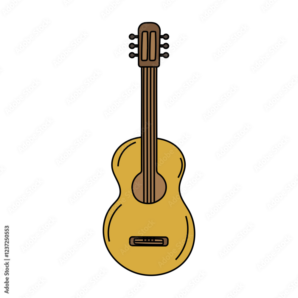 Obraz premium Kawaii Brazil Clipart: Doodle Brazil Clipart: Colorful Cartoon Doodles of Brazilian Culture