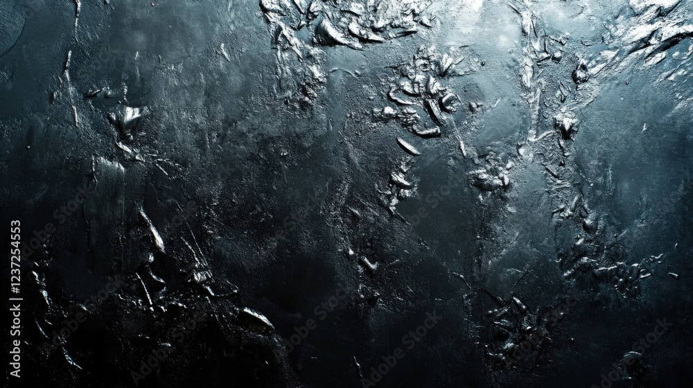 Fototapeta premium Dark Textured Metallic Surface Abstract Background