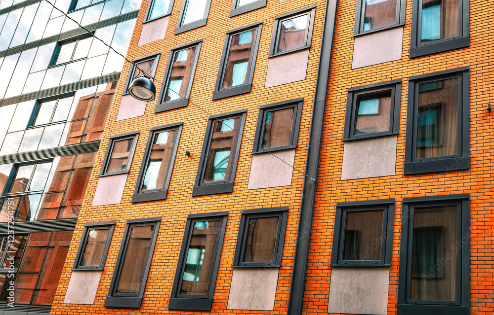 Fototapeta premium New houses construction in Europe. Residential house development 