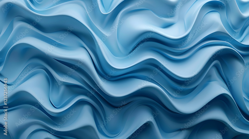 A smooth, flowing blue abstract texture resembling waves or fabric. A smooth, flowing blue abstract texture resembling waves or fabric.