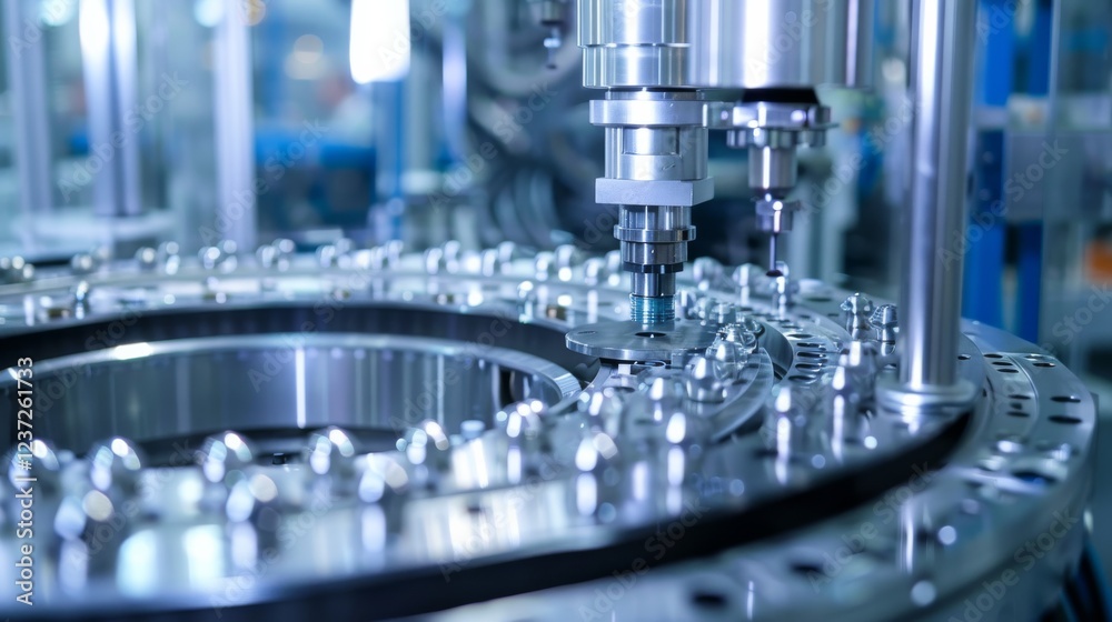 Modern Automated Manufacturing Assembly Line Producing Various Items Efficiently and Precisely Modern Automated Manufacturing Assembly Line Producing Various Items Efficiently and Precisely
