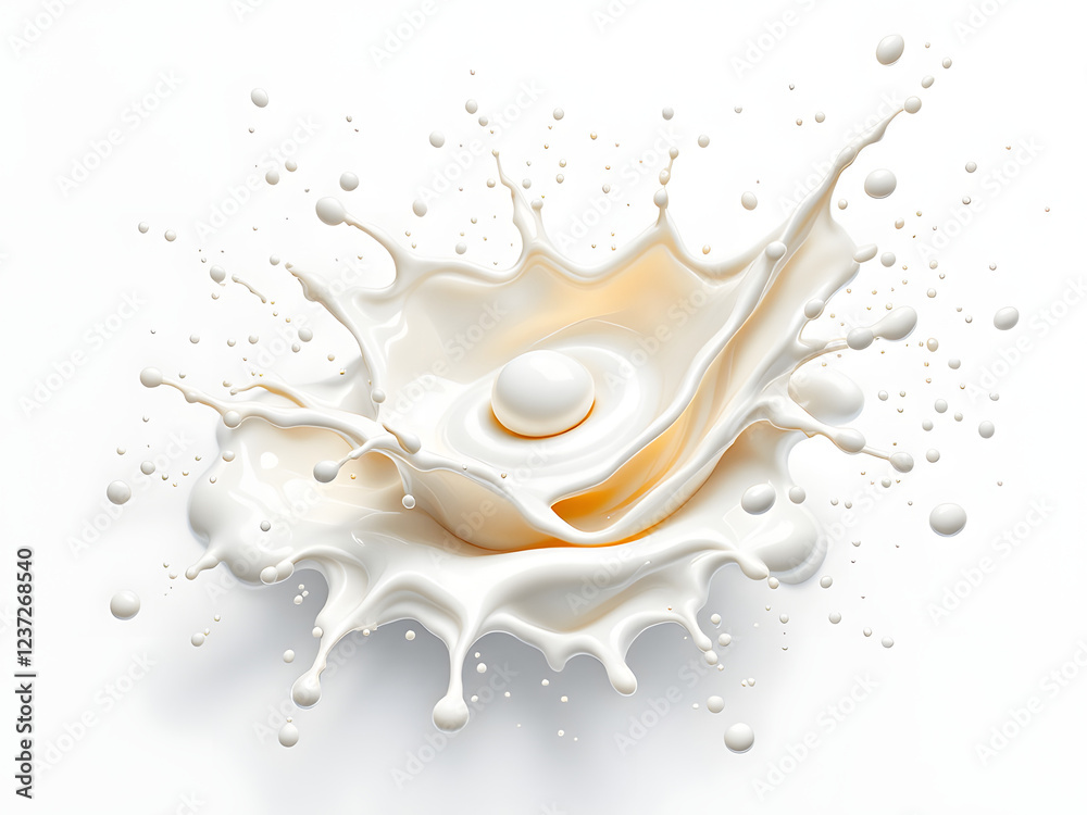 Milk splash with droplets in motion, capturing the dynamic and creamy texture of fresh, pure dairy. Milk splash with droplets in motion, capturing the dynamic and creamy texture of fresh, pure dairy.
