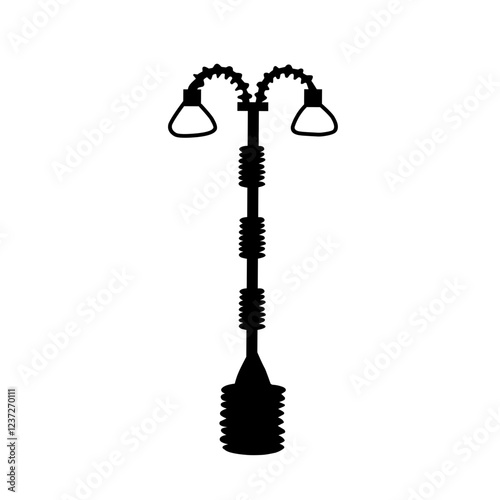 classic street lamp silhouette