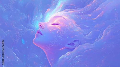 A stock illustration that represents the concept of Postpartum health and recovery