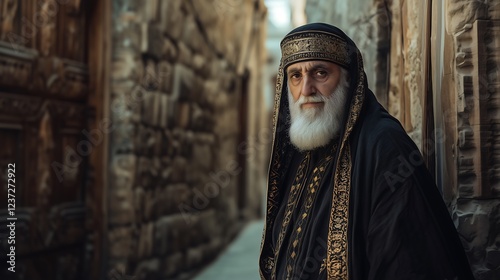 Sacerdote Fariseu no Templo de Jerusalém: Tradição e Fé; Pharisee Priest in the Temple of Jerusalem: Tradition and Faith