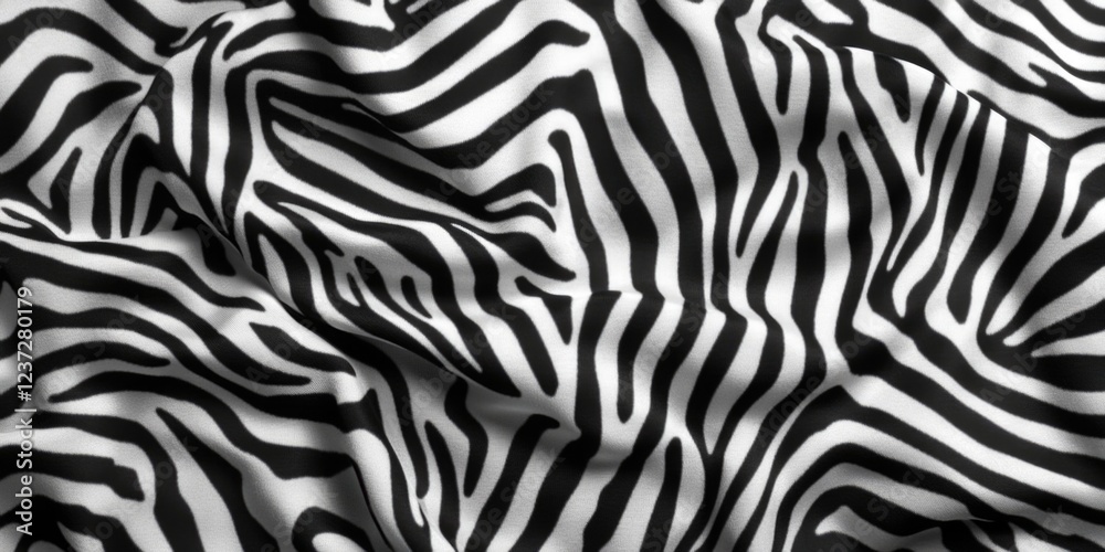 Zebra stripe pattern on fabric. Wildlife-themed design for stylish, unique fashion. Zebra stripe pattern on fabric. Wildlife-themed design for stylish, unique fashion.