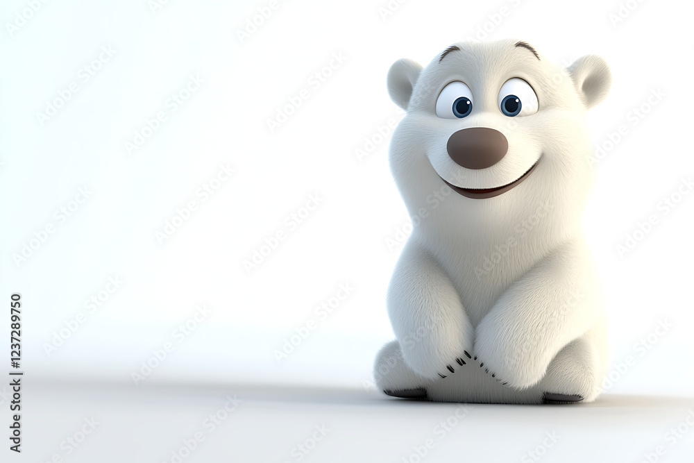 polar bear on a white background, polar bear on a blank white background, a polar bear, polar bear, cute polar bear, white background, copy space for add text, 3d rendering, 3d, vector, AI generative polar bear on a white background, polar bear on a blank white background, a polar bear, polar bear, cute polar bear, white background, copy space for add text, 3d rendering, 3d, vector, AI generative