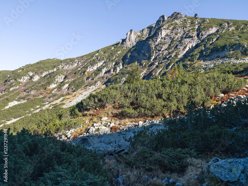 Landscape of Rila Mountain near Malyovitsa peak, Bulgaria photo