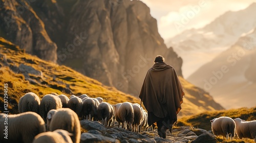 O Pastor e Suas Ovelhas: Cuidado e Guia; The Shepherd and His Sheep: Care and Guidance photo