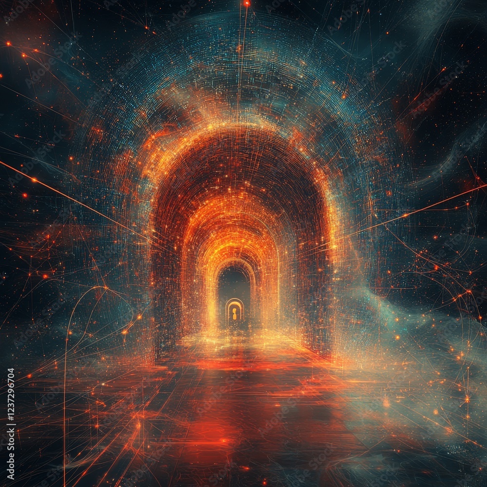 A futuristic glowing lock symbolizing cybersecurity, digital protection, and data privacy. Perfect for illustrating online safety, encryption, and technology security concepts. A futuristic glowing lock symbolizing cybersecurity, digital protection, and data privacy. Perfect for illustrating online safety, encryption, and technology security concepts.