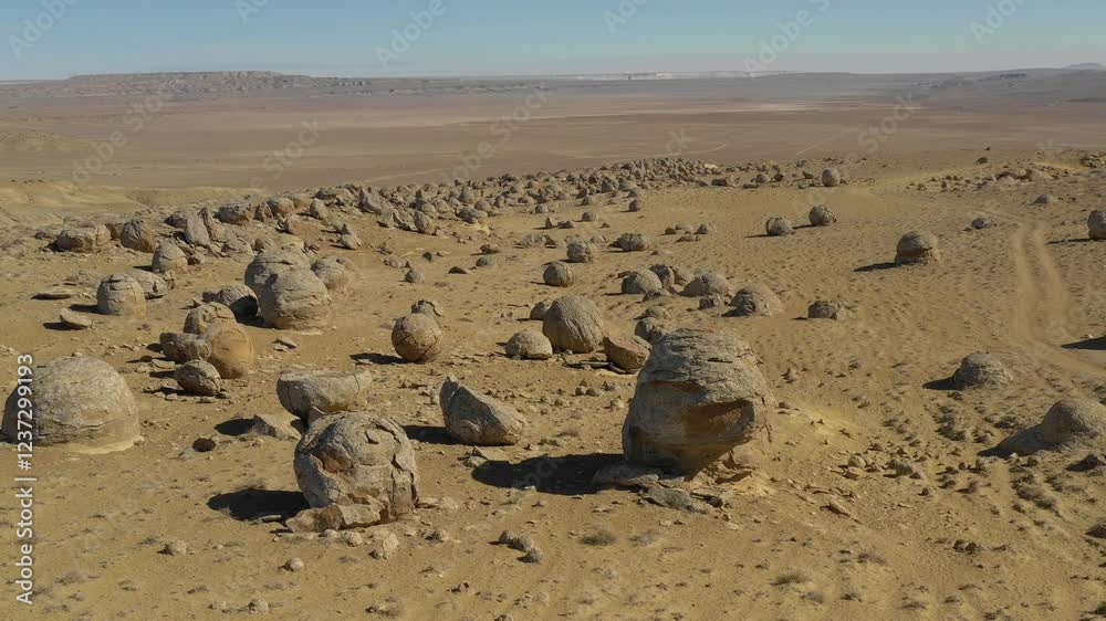 AKTAU, KAZAKHSTAN - FEBRUARY 1, 2025 Explore unique rock formations in the scenic desert landscape of Aktau, Kazakhstan AKTAU, KAZAKHSTAN - FEBRUARY 1, 2025 Explore unique rock formations in the scenic desert landscape of Aktau, Kazakhstan