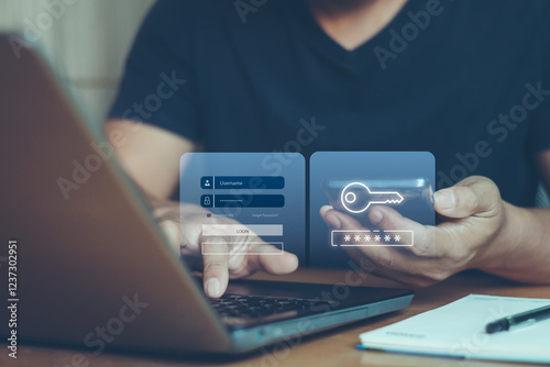 cyber security in two-step verification, Login, User, identification information security and encryption, Account Access app to sign in securely or receive verification codes by email or text message.