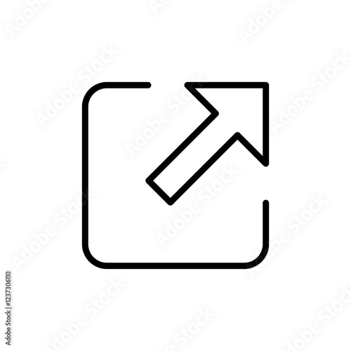 Free Download External link icon vector. link sign and symbol. hyperlink symbol - GFXLoad