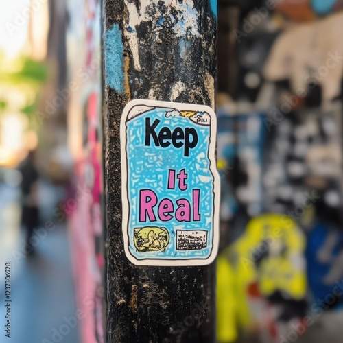 Keep it real sticker designs

