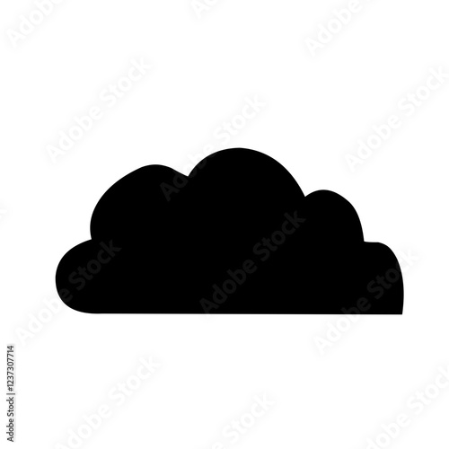 Clouds silhouettes Vector set