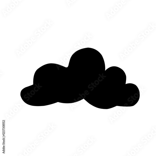 Clouds silhouettes Vector set
