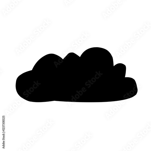 Clouds silhouettes Vector set